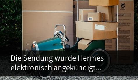 paket aus china wurde hermes angekündigt